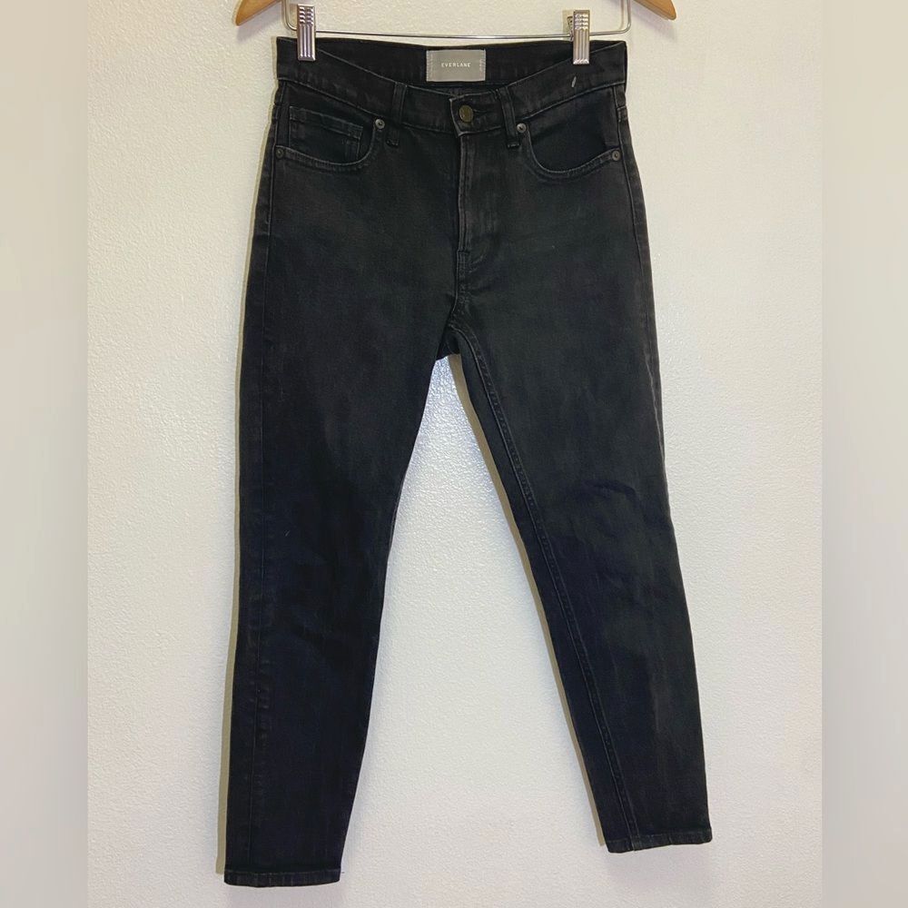 Everlane Jeans Women's size 26 - High Rise Ankle Skinny Jeans Faded Black